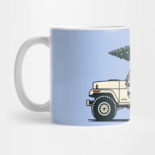 Santa in a Wrangler Mug